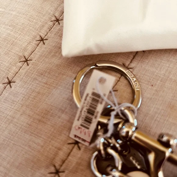 Coach Black and Gold Bee Keychain Or Bag Charm - Picture 3 of 9